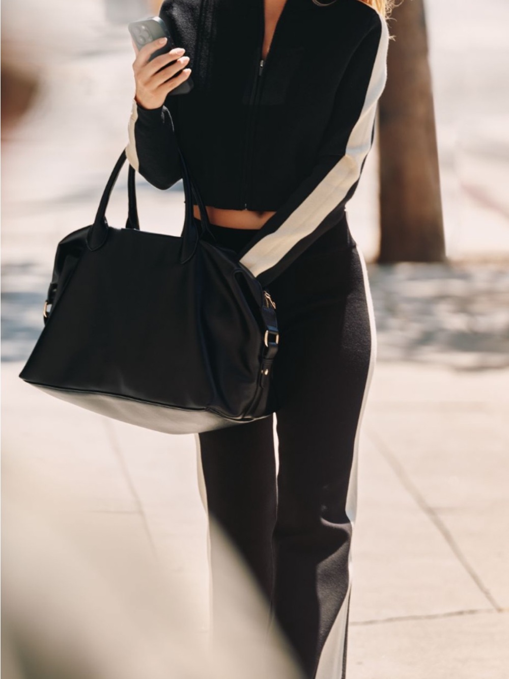 Anthropologie Brown Leather Tote with Dual Handles